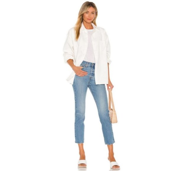 Levi's Wedgie Icon Straight Ankle Jeans Athens Pushed Size 27 - Picture 1 of 11